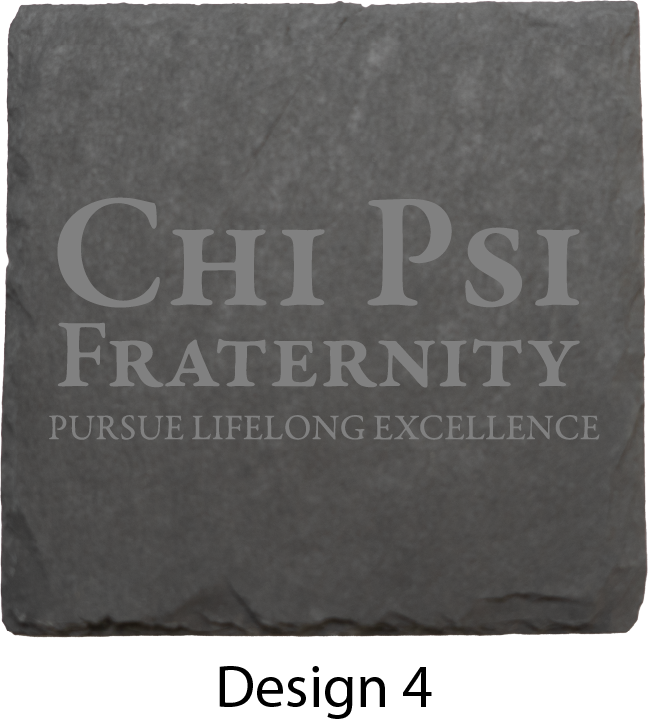 Chi Psi Stone Coasters - 4-Pack