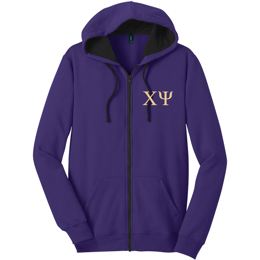 Chi Psi Zip-Up Hooded Sweatshirts