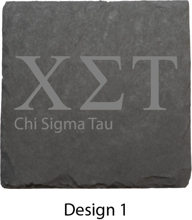 Chi Sigma Tau Stone Coasters - 4-Pack