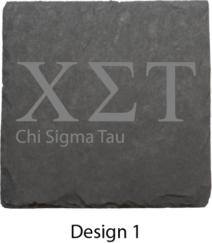 Chi Sigma Tau Stone Coasters - 4-Pack