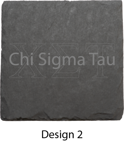 Chi Sigma Tau Stone Coasters - 4-Pack