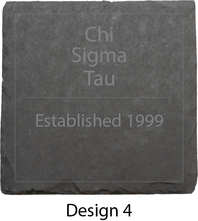 Chi Sigma Tau Stone Coasters - 4-Pack