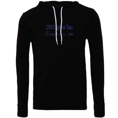 Chi Sigma Tau Embroidered Printed Name Hooded Sweatshirts