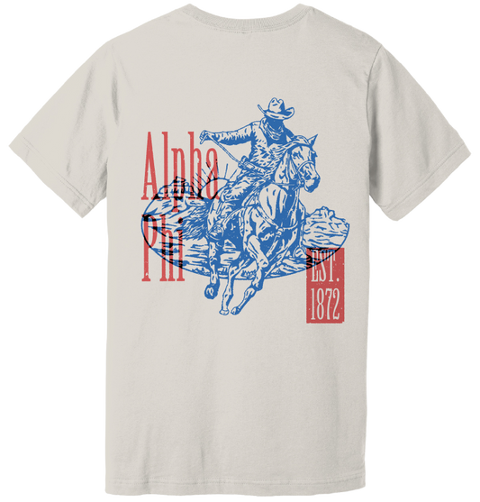 Alpha Phi Cowboy Graphic T-Shirt