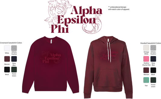 Alpha Epsilon Phi Monochromatic Hoodie