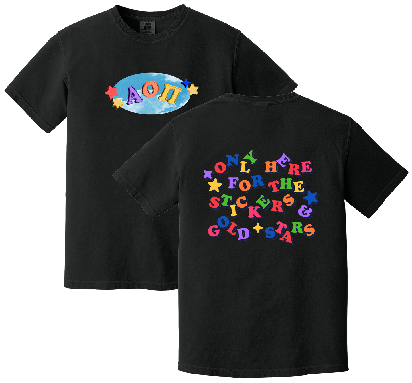 Alpha Omicron Pi Kidcore Graphic T-Shirt