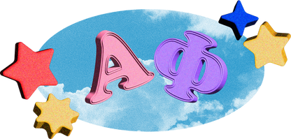 Alpha Phi Kidcore Graphic T-Shirt