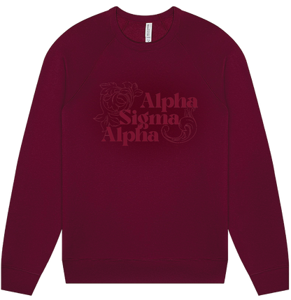 Alpha Sigma Alpha Monochromatic Crewneck