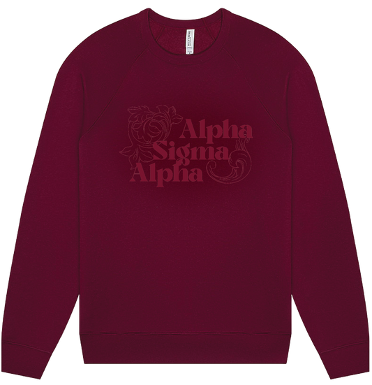 Alpha Sigma Alpha Monochromatic Crewneck