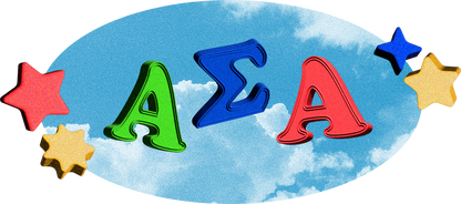Alpha Sigma Alpha Kidcore Graphic T-Shirt