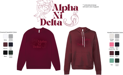 Alpha Xi Delta Monochromatic Hoodie