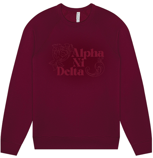 Alpha Xi Delta Monochromatic Crewneck