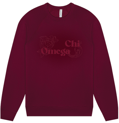 Chi Omega Monochromatic Crewneck