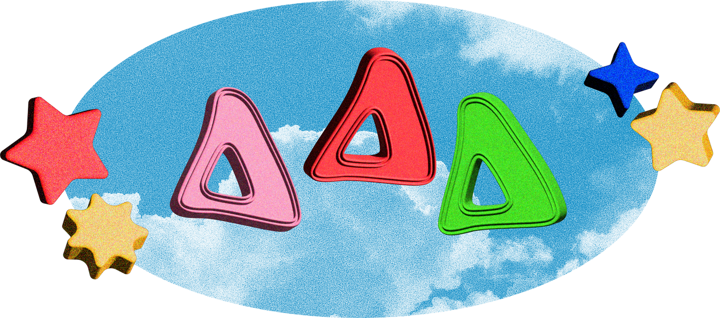 Delta Delta Delta Kidcore Graphic T-Shirt