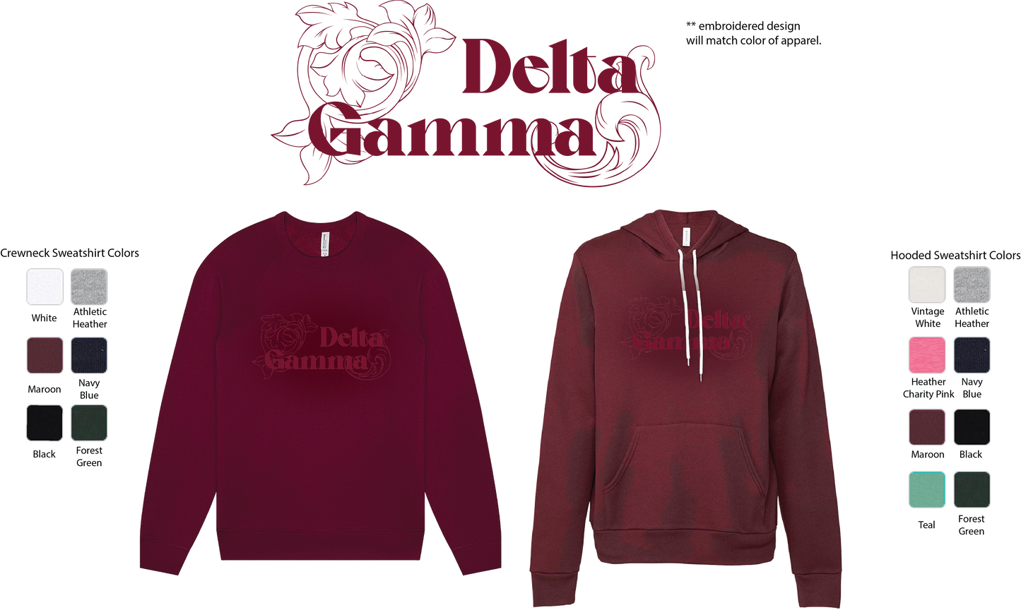 Delta Gamma Monochromatic Hoodie