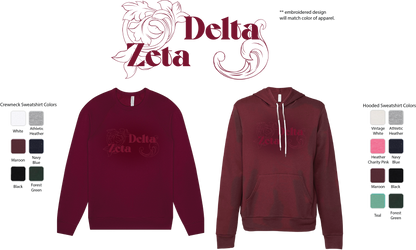 Delta Zeta Monochromatic Crewneck
