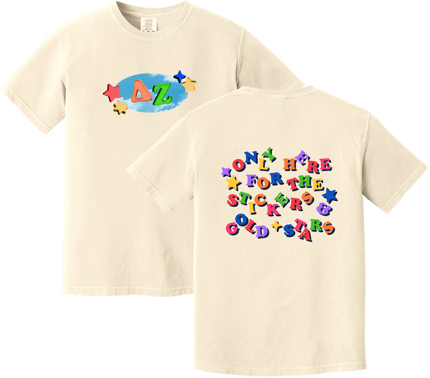 Delta Zeta Kidcore Graphic T-Shirt