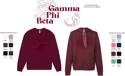 Gamma Phi Beta Monochromatic Crewneck