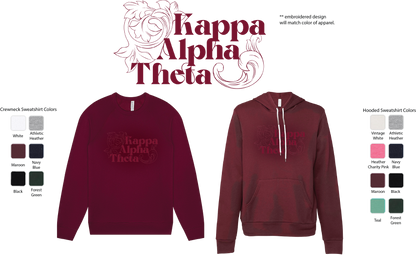 Kappa Alpha Theta Monochromatic Crewneck