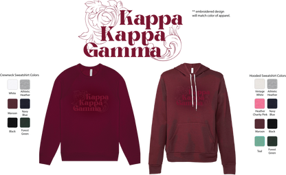 Kappa Kappa Gamma Monochromatic Crewneck
