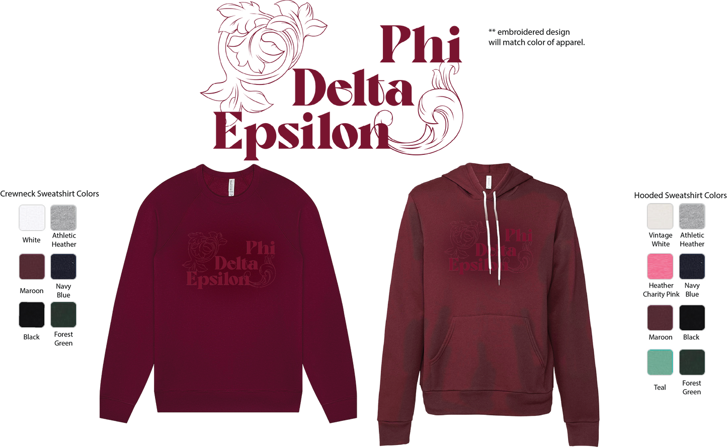 Phi Sigma Rho Monochromatic Crewneck