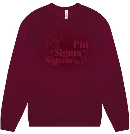 Phi Sigma Sigma Monochromatic Crewneck
