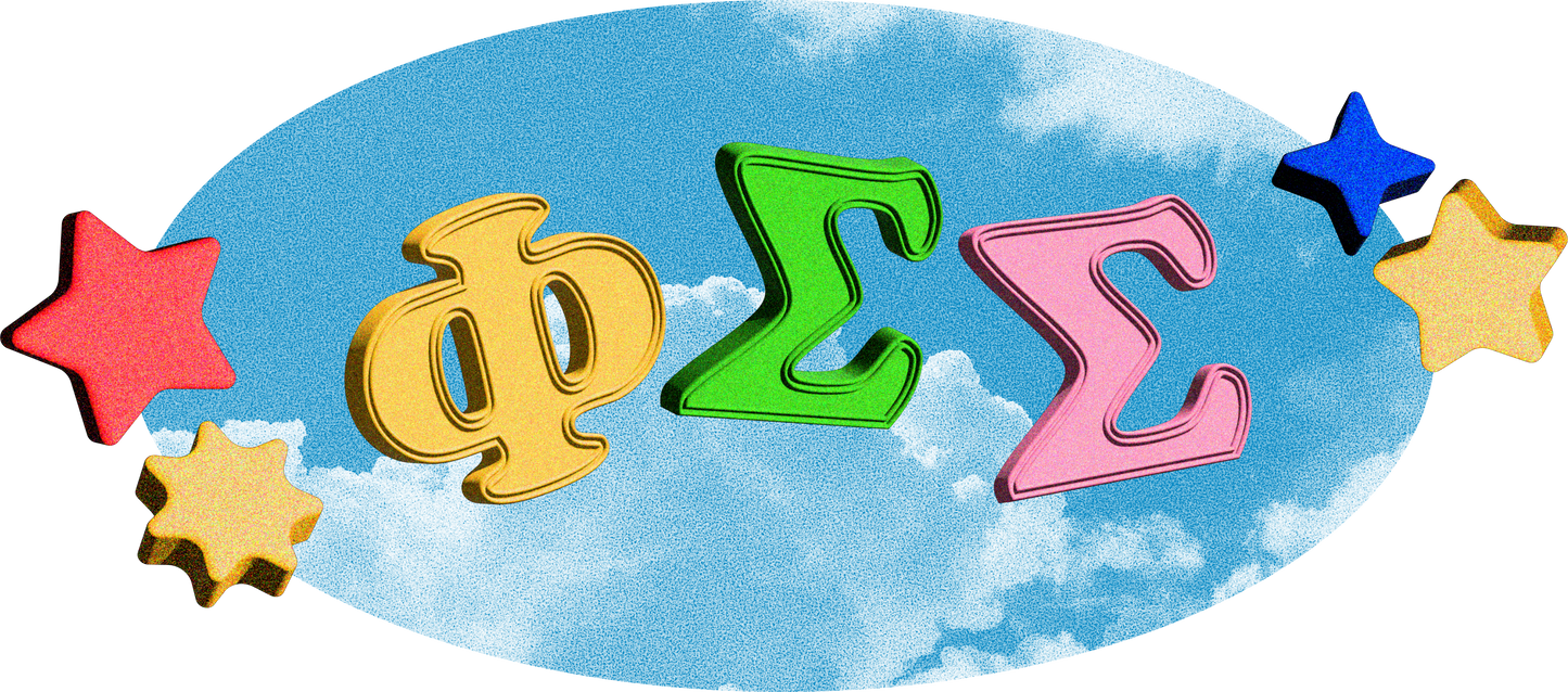 Phi Sigma Sigma Kidcore Graphic T-Shirt