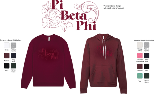 Pi Beta Phi Monochromatic Crewneck