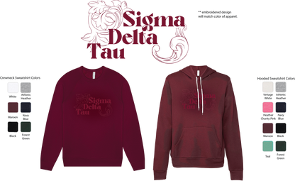 Sigma Delta Tau Monochromatic Crewneck