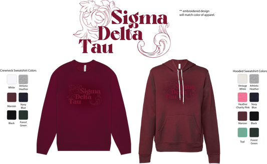 Sigma Delta Tau Monochromatic Crewneck