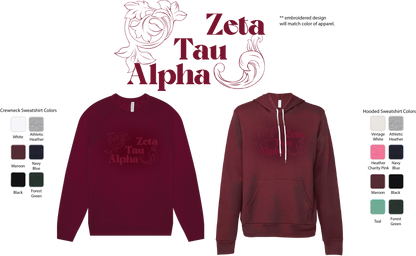 Zeta Tau Alpha Monochromatic Hoodie