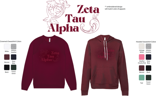 Zeta Tau Alpha Monochromatic Hoodie