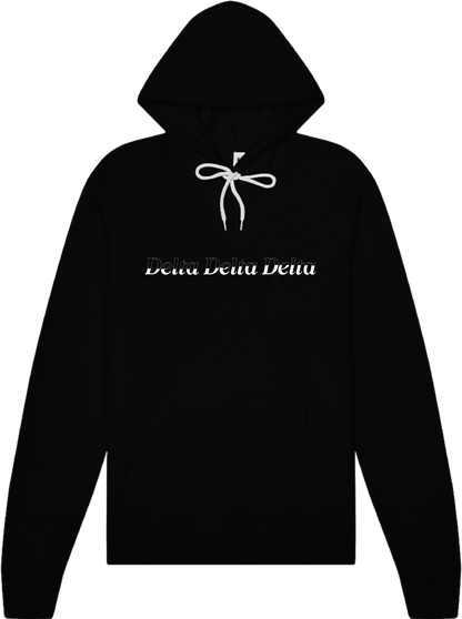 Delta Delta Delta Stitched Outline Hoodies