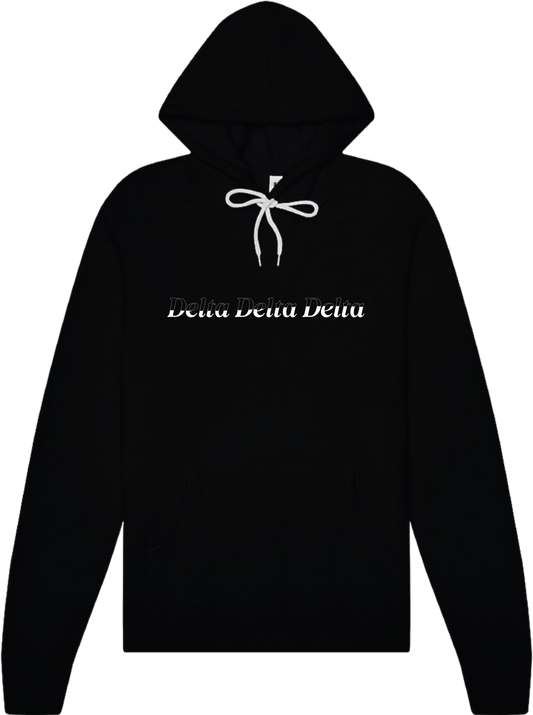 Delta Delta Delta Stitched Outline Hoodies