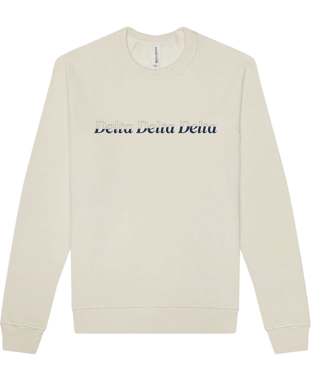 Delta Delta Delta Stitched Outline Crewnecks