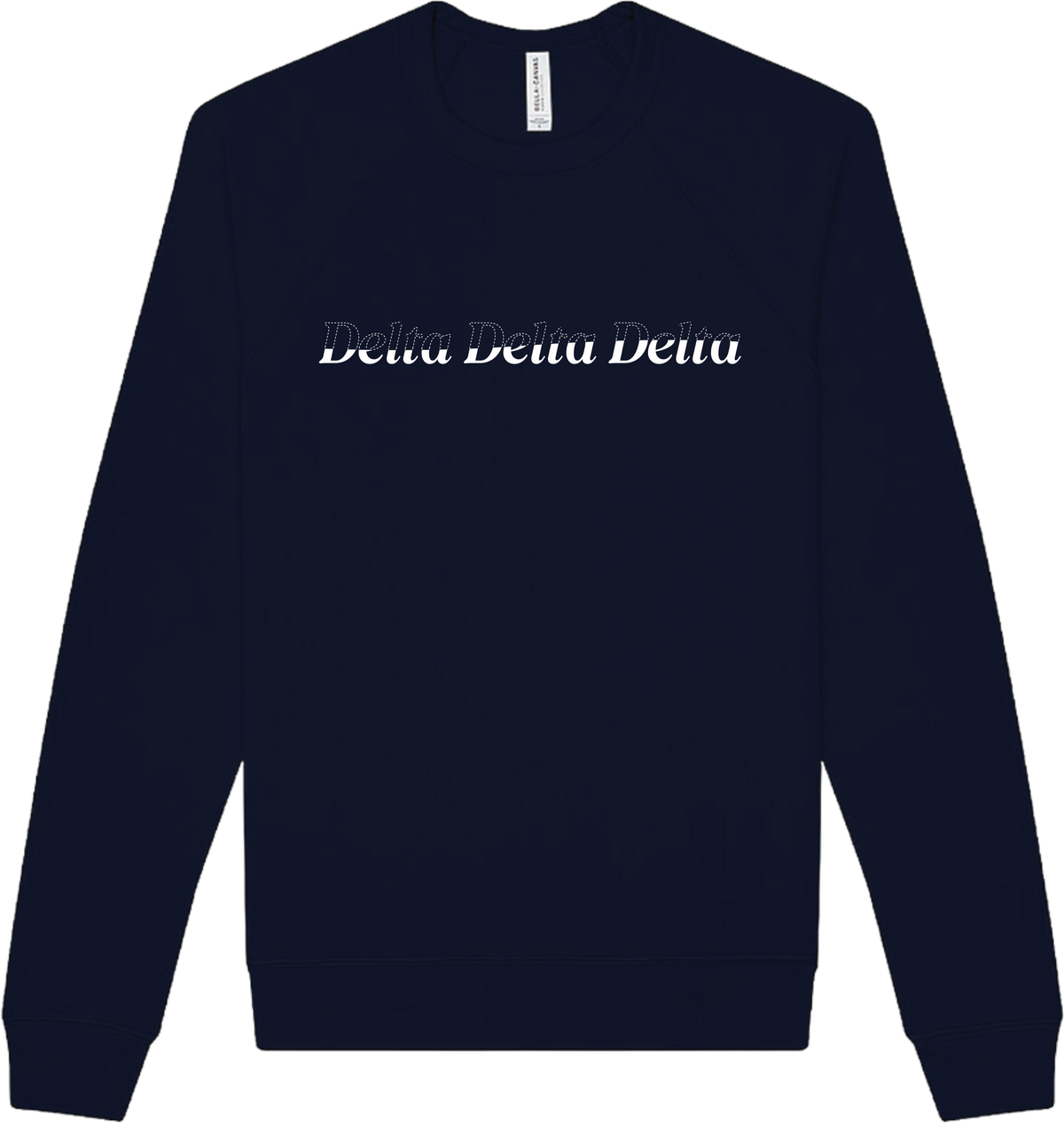 Delta Delta Delta Stitched Outline Crewnecks