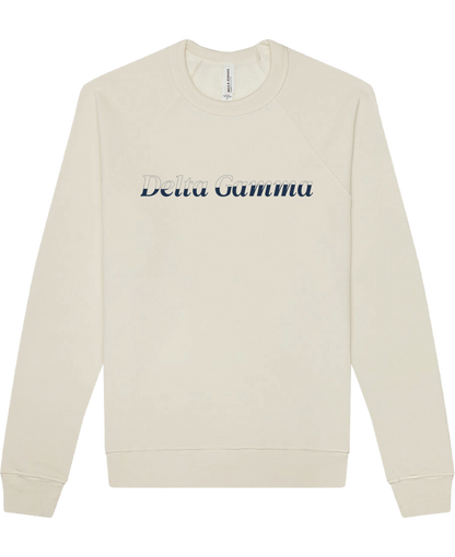 Delta Gamma Stitched Outline Crewnecks