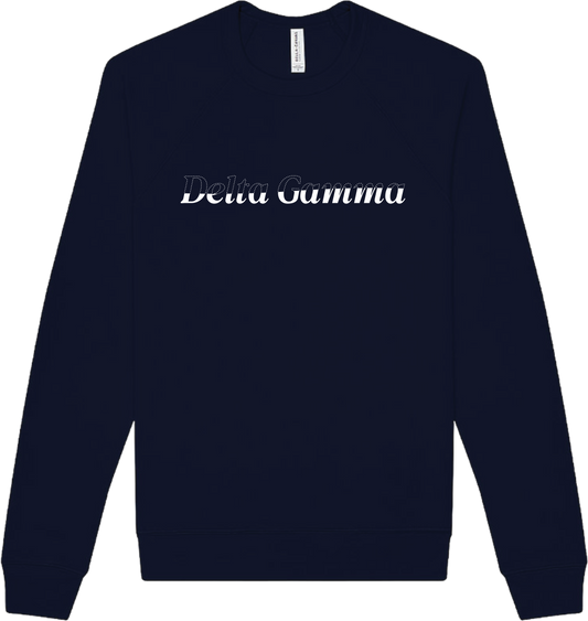 Delta Gamma Stitched Outline Crewnecks