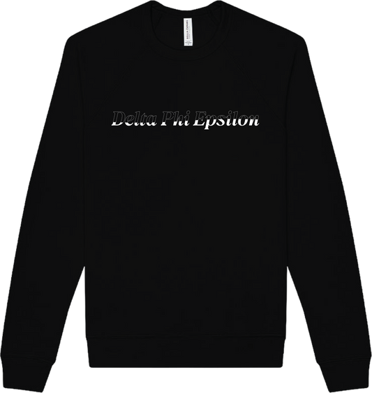 Delta Phi Epsilon Stitched Outline Crewnecks