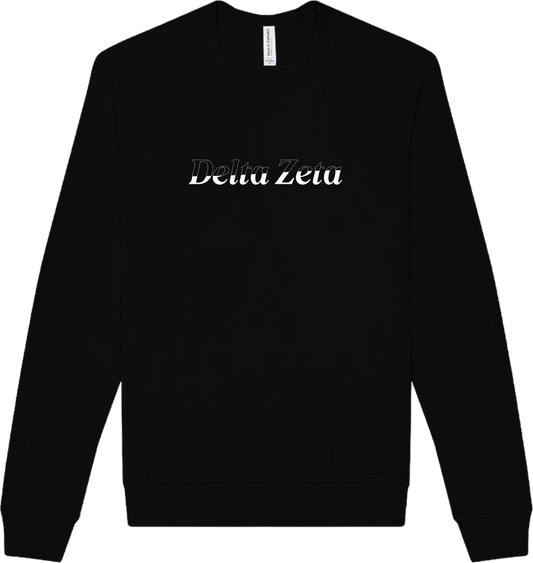Delta Zeta Stitched Outline Crewnecks