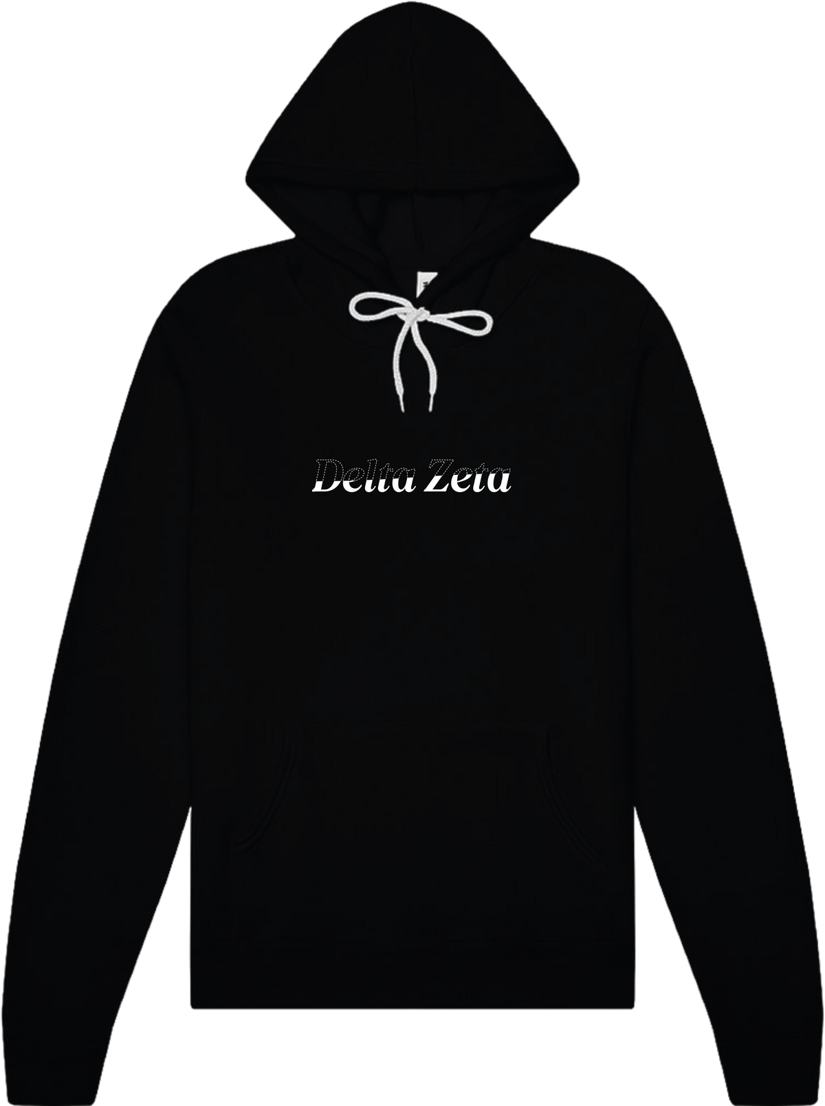 Delta Zeta Stitched Outline Hoodies