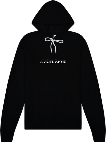Delta Zeta Stitched Outline Hoodies