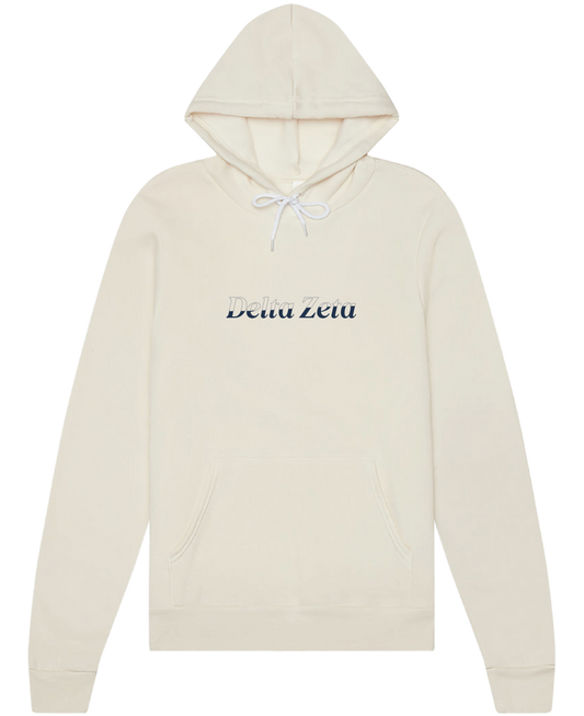 Delta Zeta Stitched Outline Hoodies