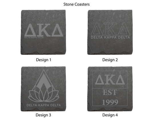 Delta Kappa Delta Stone Coasters - 4-Pack