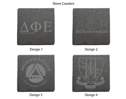 Delta Phi Epsilon Stone Coasters - 4-Pack