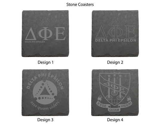 Delta Phi Epsilon Stone Coasters - 4-Pack