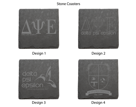 Delta Psi Epsilon Stone Coasters - 4-Pack