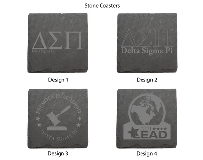 Delta Sigma Pi Stone Coasters - 4-Pack
