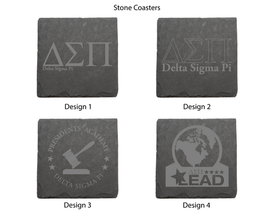Delta Sigma Pi Stone Coasters - 4-Pack