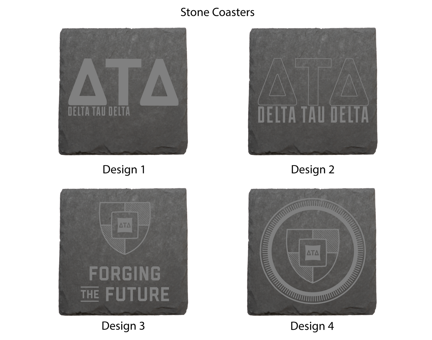 Delta Tau Delta Stone Coasters - 4-Pack